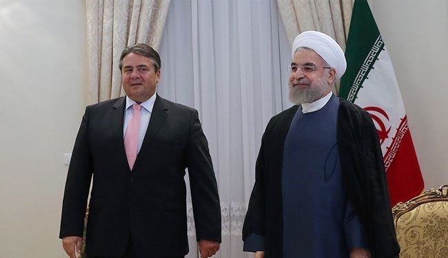 Boosting Ties: President Rouhani Meets German Vice-Chancellor