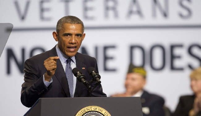 اوباما يدعو قدامى المحاربين لدعم الاتفاق النووي مع ايران