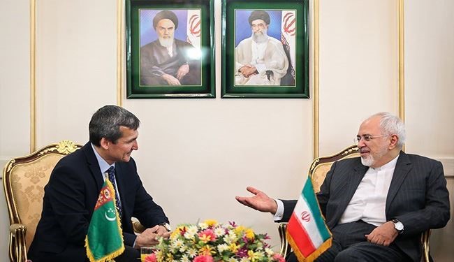 Iran FM Zarif Meets Turkmen Counterpart in Tehran