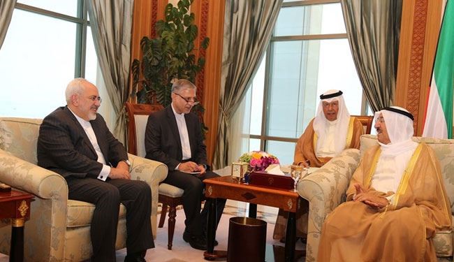 Zarif Met Sheikh Sabah, Emir of Kuwait