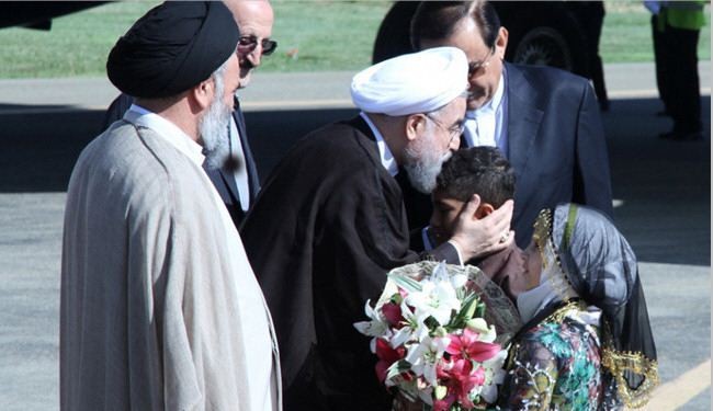 بالصور.. زيارة الرئيس الايراني لمحافظة كردستان