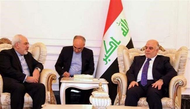 Iraqi PM al-Abadi Meets Iran’s FM Zarif