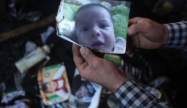 صهیونیستها کودک شیرخواره فلسطینی را سوزاندند