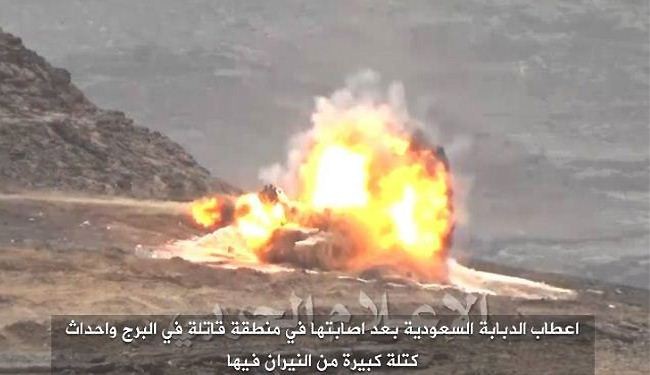 فرار هستيري للسعوديين من مواقع دمرها جيش اليمن واللجان