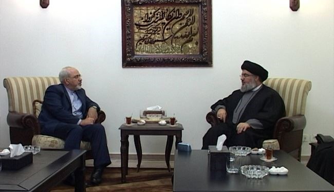 Iranian FM Zarif Meets Nasrallah in Lebanon