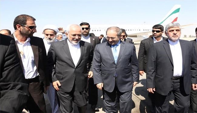 Iranian FM Zarif Arrives in Syria for Official Visits