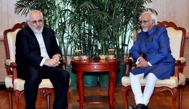 Iran’s FM Zarif Meets Indian Vice President