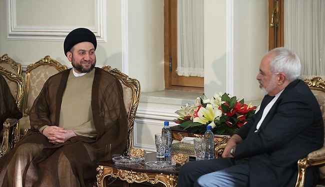 Iran’s FM Zarif Meets ISCI’s Head Ammar Hakim
