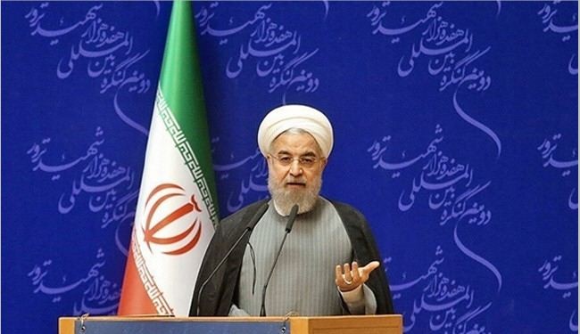 روحاني: الشعب الايراني حقق الانتصار على المستكبرين