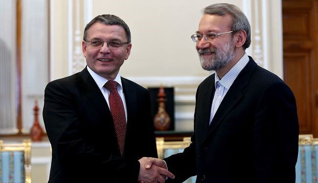 Iran’s Parliament Speaker Receives Czech Foreign Minister