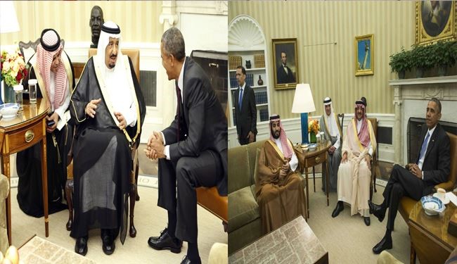 حضورتشریفاتی شاه عربستان در دیدار با اوباما!