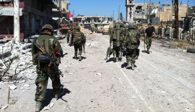 Syria Army Troops Advance in Eastern Aleppo