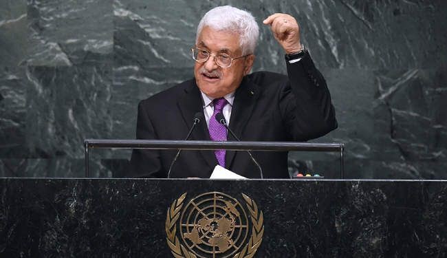 عباس يدعو الى الاعتراف بفلسطين كدولة كاملة العضوية