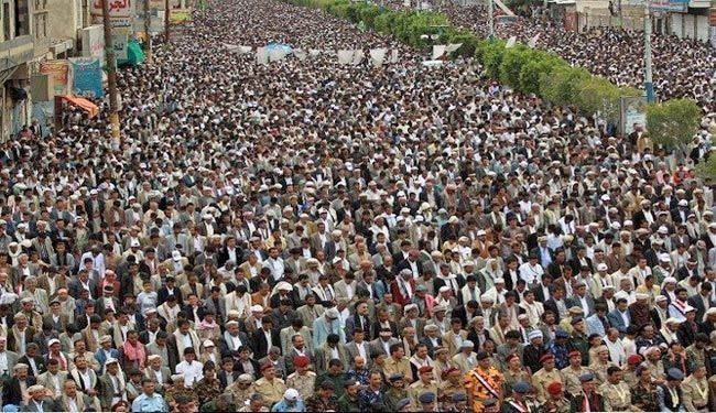 تظاهرات گسترده در صنعا علیه آل سعود