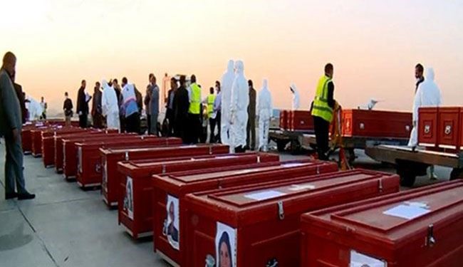 وصول دفعة ثالثة تضم جثامين 90 حاجا إيرانيا الى طهران
