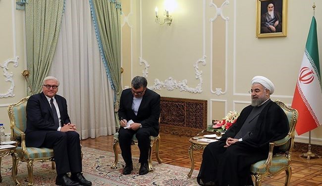 German FM Steinmeier Meets Iranian President Rouhani