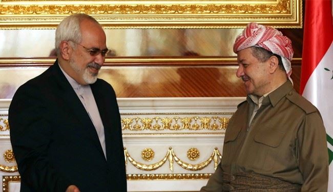 Iran’s FM Zarif Meets Iraq’s Barzani, Omani FM