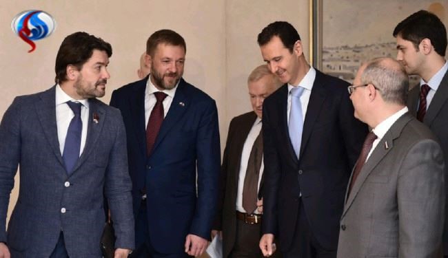 هدیه متفاوت حزب روسی به بشار اسد