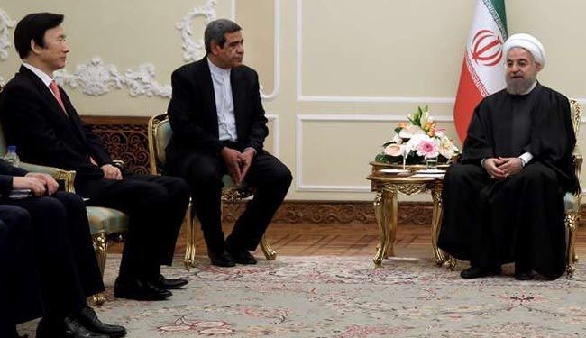 روحاني: بوسع ایران وکوریا الجنوبیة التعاون لتعزیز السلام