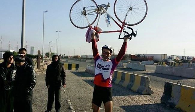 از قطیف عربستان تا کربلا با دوچرخه