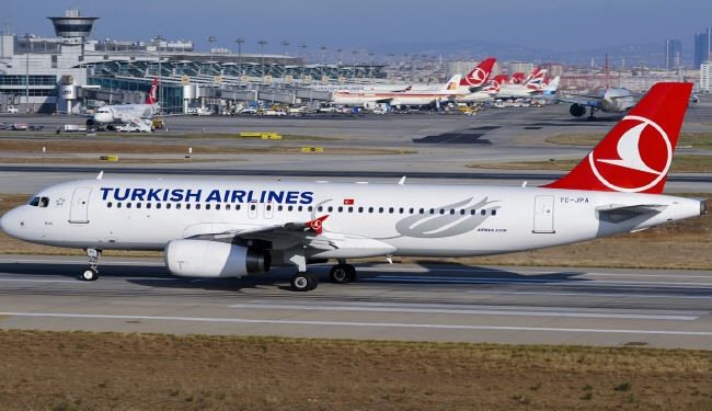 فرود اضطراری هواپیمای ترکیه از ترس بمب