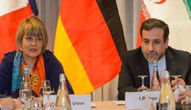 عراقجي واشمید يبحثان التعهدات الاوروبیة بتطبیق الاتفاق النووي