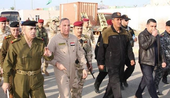 وزیر دفاع عراق در مرکز عملیات مشترک اربیل