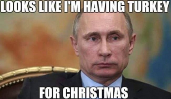 In US Social Media: Putin Having Turkey for Thanksgiving!