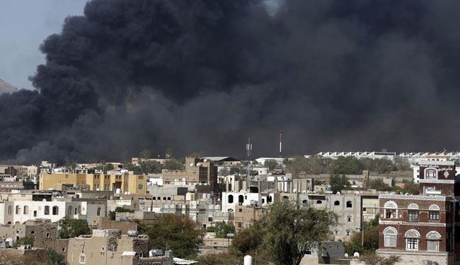 حمله جنگنده های سعودی به مناطق مسکونی صنعا