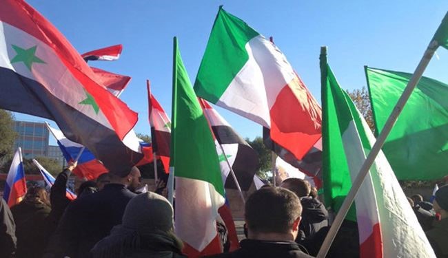 Syrian People in Italy Protest against Erdogan’s Backing ISIS in Syria