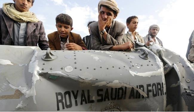 تحطم طائرة حربية سعودية في اليمن