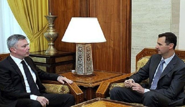 دیدار رئیس‌جمهور احتمالی لبنان با بشار اسد