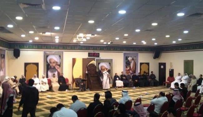 أول صور مجلس عزاء اقيم للشهيد النمر بالقطيف