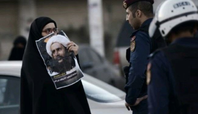 تظاهرات بحرینی‌ها در محکومیت اعدام شیخ شهید