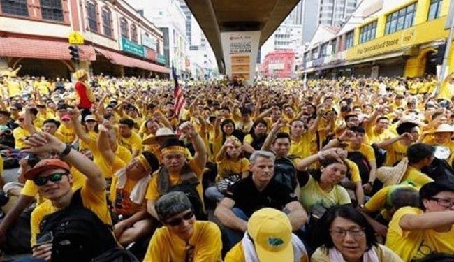 تظاهرات في ماليزيا ضد اتفاقية شراكة مع أميركا