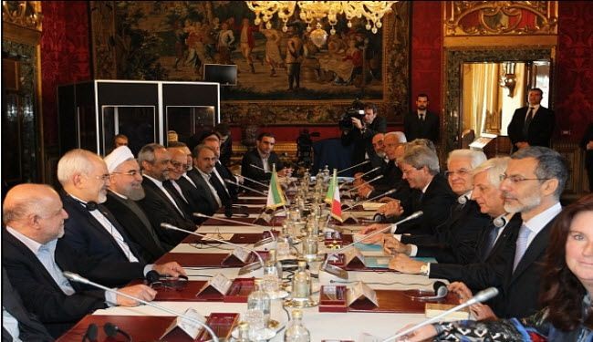 إيطاليا توقع اتفاقيات تجارية مع إيران بـ 15-17 مليار يورو