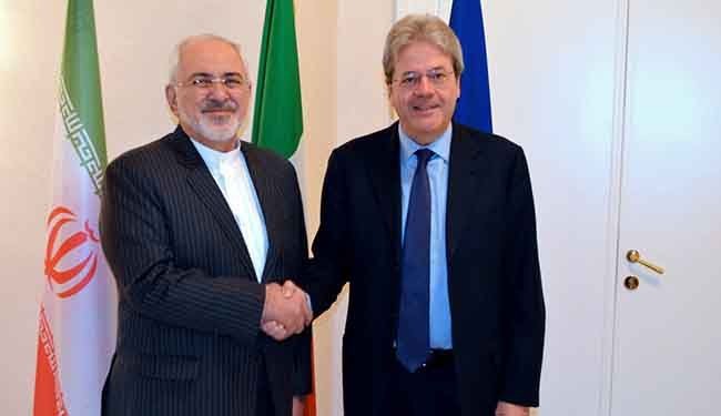 ایطالیا تدعم موقف ایران في معالجة التوترات الاقلیمیة