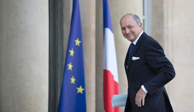 French FM Fabius: Rouhani’s France Visit to Help Resolving Mideast Crises