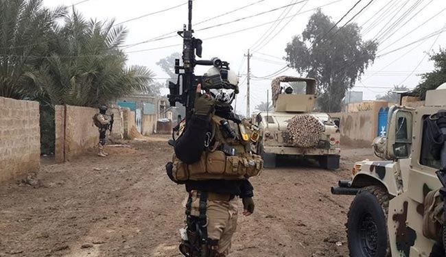 قوات مكافحة الارهاب العراقية تدخل مركز السجارية