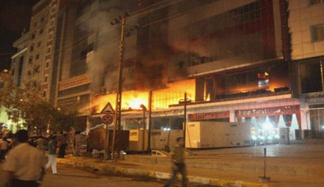 17 قتيلا في حريق داخل فندق في كردستان العراق