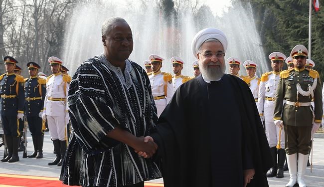 روحاني: نولي أهمية خاصة للعلاقات مع افريقيا خاصة غانا