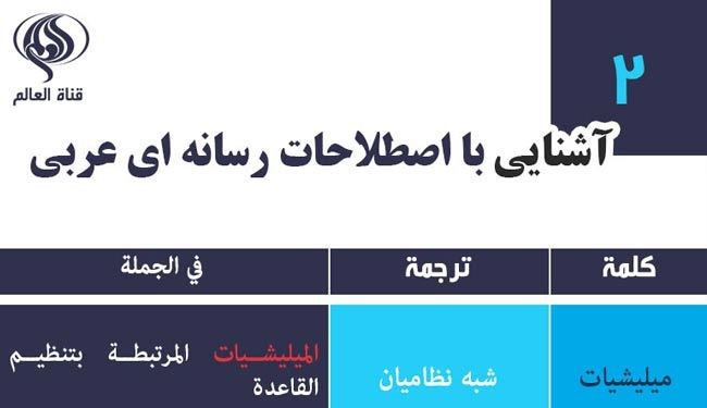 جدیدترین اصطلاحات رسانه‌ای عربی – درس دوم