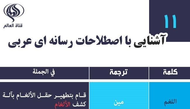 جدیدترین اصطلاحات رسانه‌ای عربی – درس یازدهم