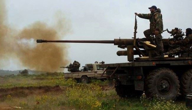 Syrian Army Pounds Terrorists Arms Depot in Idlib Province
