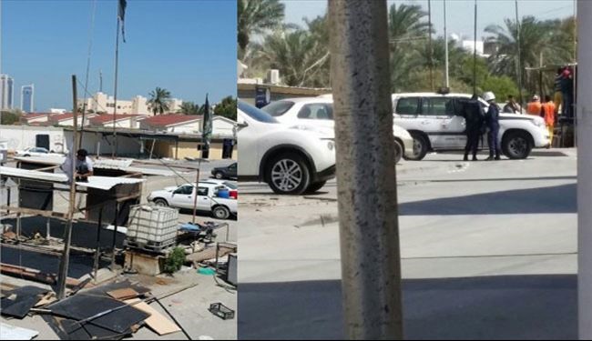 بالصور.. الأمن البحريني يحطم مضائف حسينية بالبلاد القديم