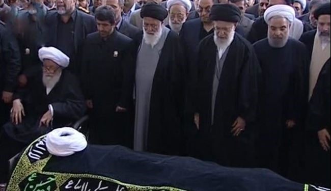 Supreme Leader Leads Prayers for Late Ayatollah Vaez Tabasi