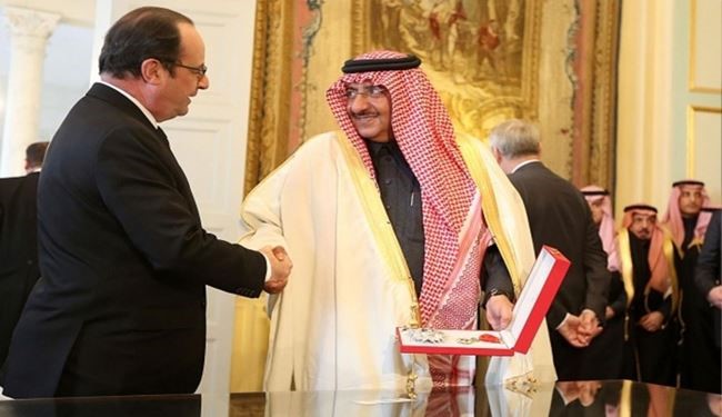 جنجالی شدن مدال ولیعهد سعودی در فرانسه