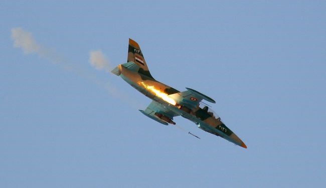 Syrian Air Force Pounds Heavily Al-Nusra Terrorists in Eastern Ghouta