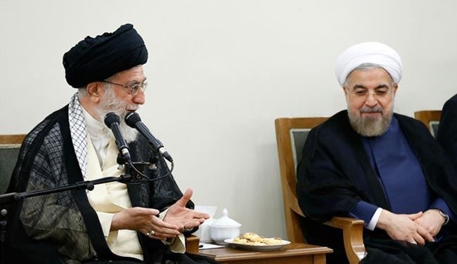 الرئيس روحاني يهنئ قائد الثورة  بحلول العام الجديد