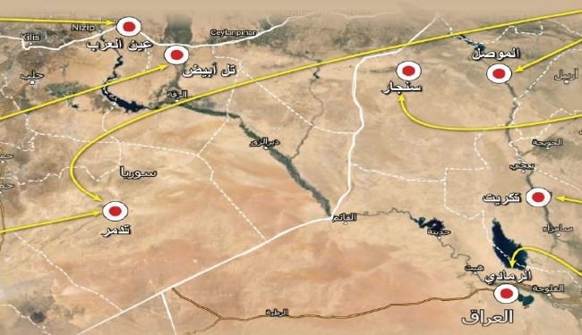 مناطقی که داعش در یک سال از دست داد + نقشه
